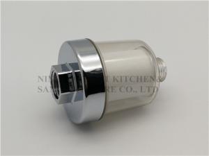 Quality plastic material chrome plating shower head top shower PP filter wholesale