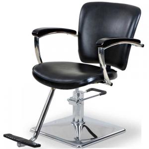 Quality Round / Square Base Salon Hair Styling Chairs With Chrome Steel Foot Plate wholesale