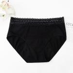 Washable Leak Proof Underwear Menstrual Period Panties Mid Waist Cotton 4 Layer