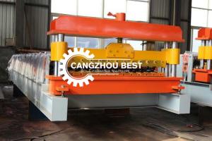 China Aluminium Steel Bemo Standing Seam Roll Forming Machine , Roofing Sheet Roll Forming Machine on sale