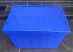 Impact Resistance Plastic Attached Lid Containers For Industrial