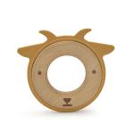 25cm LFGB Silicone Wood Teething Ring Brooklyn For Infants
