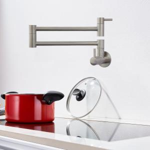 Quality Stainless steel 304/316 Expandable Kitchen Pot Filler with 2 Ceramic Shut Off Cartridges wholesale
