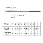 Electroplated Metal File Set For Metal Glass Stone Rough Carving