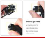 Tactical green beam laser sight with rail mount
