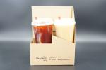 2/4 Cups Kraft / Cardboard Paper Coffee Cup Holder / Carrier Custom