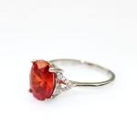 Fashion Jewelry 7mmx9mm Tanzanite Cubic Zirconia Sterling Silver Ring (R247)