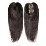 Top Quality 100% Remy Hair Women Toupee 14 16 inch natural black fine mono base