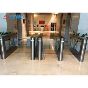 Quality AC220V Optical Barrier Turnstiles , Pedestrian Security Gates For Gym Library Entrance wholesale