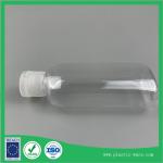 100ml PET transparent cover plastic flat bottle of hand sanitizer alcohol empty