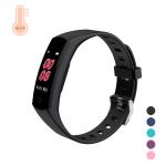 0.96 Inch Color Display 80mAh Fitness Tracker Smartwatch Heart Rate Temperature