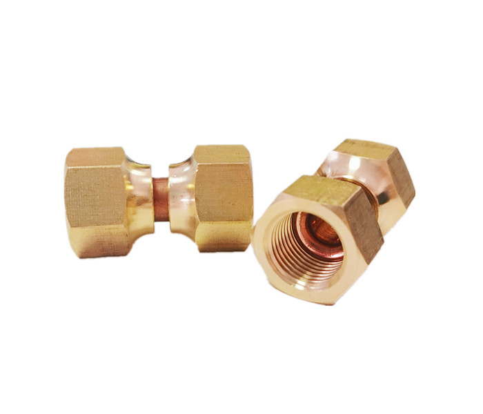 1/2 Inch Brass Swivel Hose Connector Flare Fittings For Copper Pipe