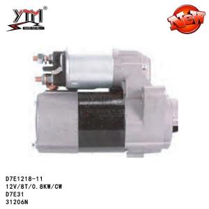 Quality D7E1218-11 NISSAN INFINITI Engine Starter Motor 8T 0.8KW D7E31 31206N wholesale
