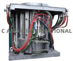 0.15T 40KW 2500kgs Brass Rod Electric Induction Furnace