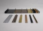 Rectangular Aluminium Decorative Profiles Wood Finish For Kitchen Cabinets