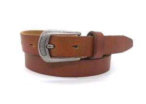 Quality Casual 7/8” Womens Genuine Leather Belt With Anti - Silver Carved Buckle wholesale