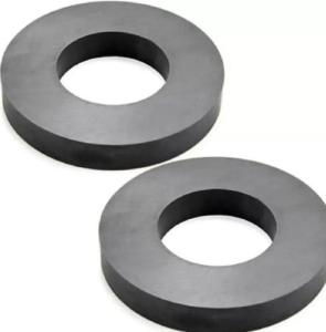 Quality Hard Ferrite Industrial Strength / Durable Round Ceramic Magnet Rings wholesale