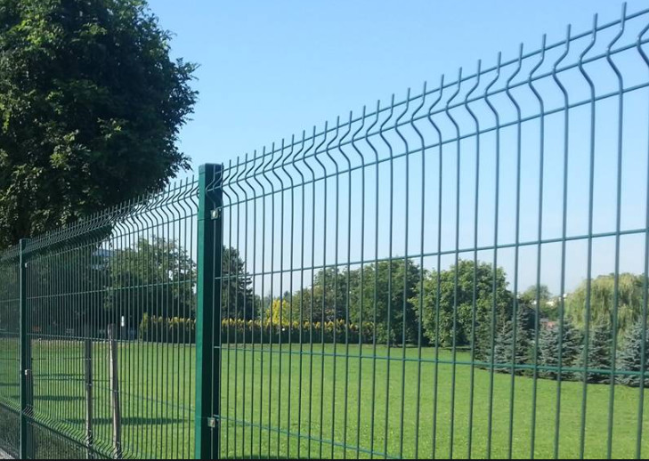 OEM 3D Curved Powder Coated Steel 3D Triangle Fence Panel 2*2.5m 4.0mm