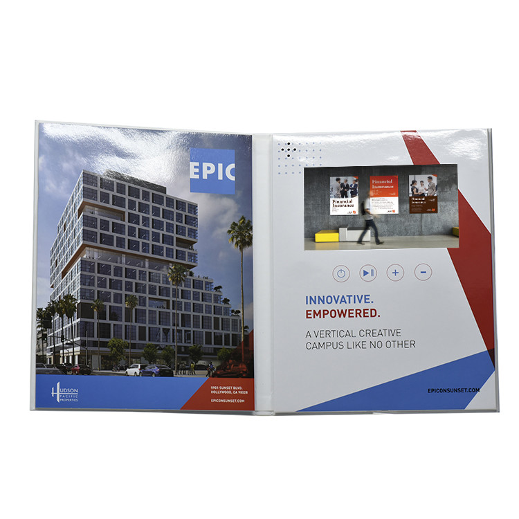 Video brochure supplier price 4.3/5/7/10.1 inch Thank you video card LCD video book