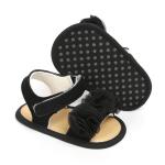 Amazon Hot sale Lace flower Soft sole baby barefoot red toddler sandals