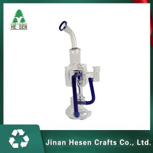 Quality 19 Inch Herb Weed SGS 32cm Glass Water Bongs wholesale