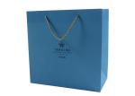 200g 250g Blue Paper Gift Bag Recyclable for Business and Shopping