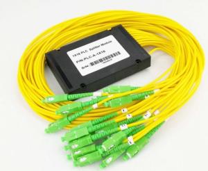 Quality 100 * 80 * 10mm 1 X 16 SM LSZH Fiber Optic PLC Splitter wholesale