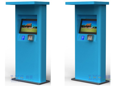 17'' 19'' Self Service Touch Screen Kiosk Floor Standing Parking Lot Display