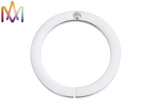 Quality 26MM Hollow Opening Seam Stainless Steel Diamond Ring wholesale