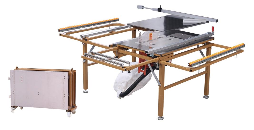 220V Voltage Sliding Table Panel Saw For Easy Woodworking Operation Efficiency