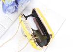 Fashion product ladies mini handbags pu glitter leather clutch bags evening bag