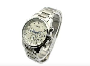 Quality Metal Men'S Sports Watch Strap Chronograph Waterproof Quartz Watch wholesale