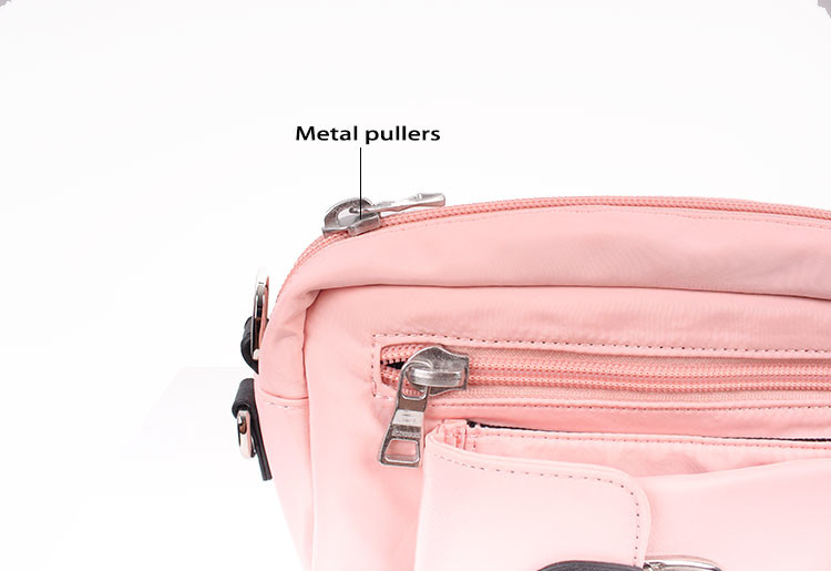 Bonded Nylon Polyester Crossbody Bag Pink For Women