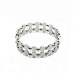 Metal Expandable Magnetic Therapy Bracelet Fashion NdFeB IOS9001 Certification