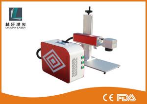 Quality Fiber Laser Marking Equipment , Plastic Laser Marking Machine With Rotary Device wholesale