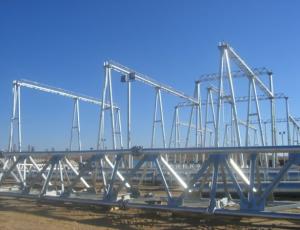 Quality Round Structure Pole Q420 Q460 Hot Dip Galvanized Substation Steel Pole wholesale