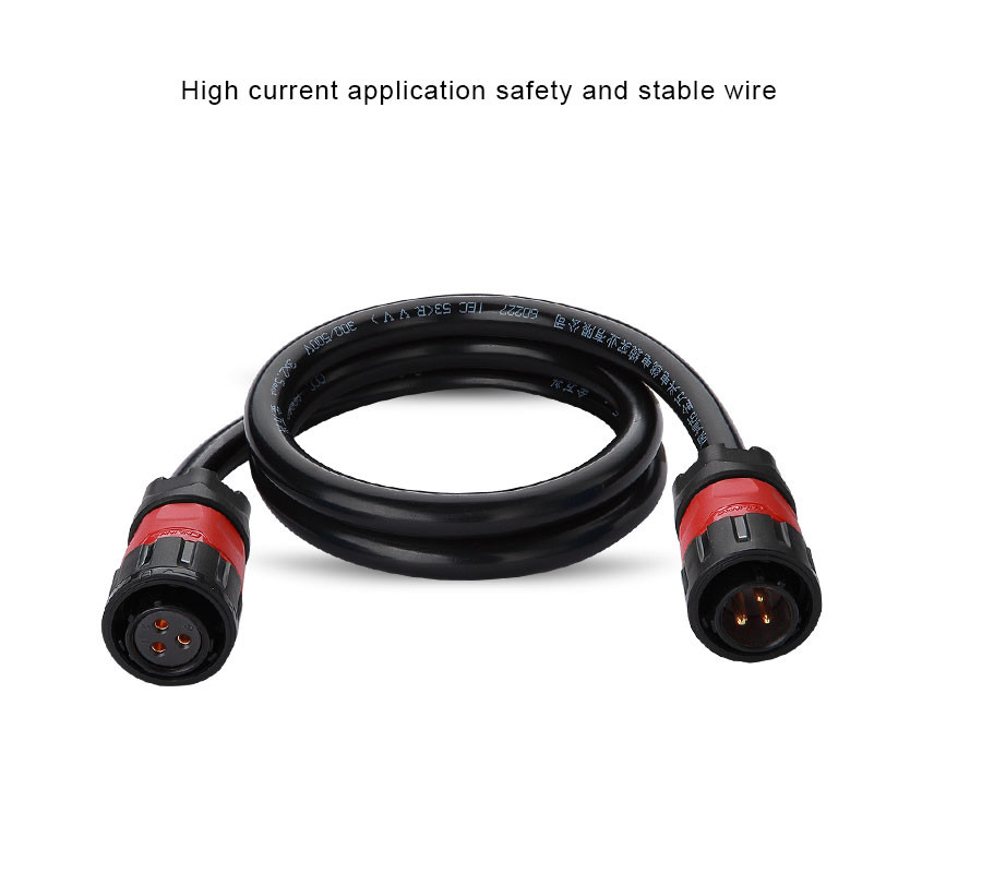 Stable Performance Low Voltage Power Cable 4 Pin Power Plug for Live Stage Equipment