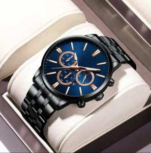 Quality OEM Men'S Quartz Watch Luminous Stainless Steel Water Resistant wholesale