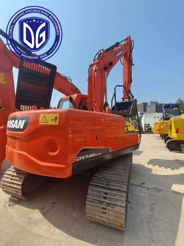 Compact-designed DX140 Used Doosan Excavator Cost-effective，Automated control