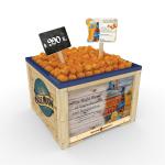 POP Wine Display Stand Unique Design Wooden Beer Holder Countertop For