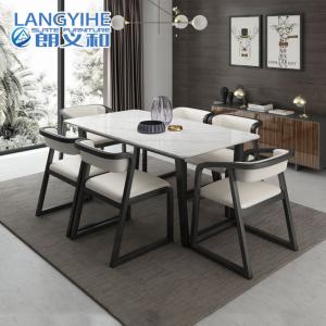 Quality Solid Wood Nordic Marble Dining Table Dining Table And Chair Square wholesale