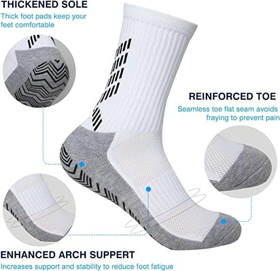 Regular Style Custom Design Men's Soccer Socks with Anti Slip Grip Gift Football
