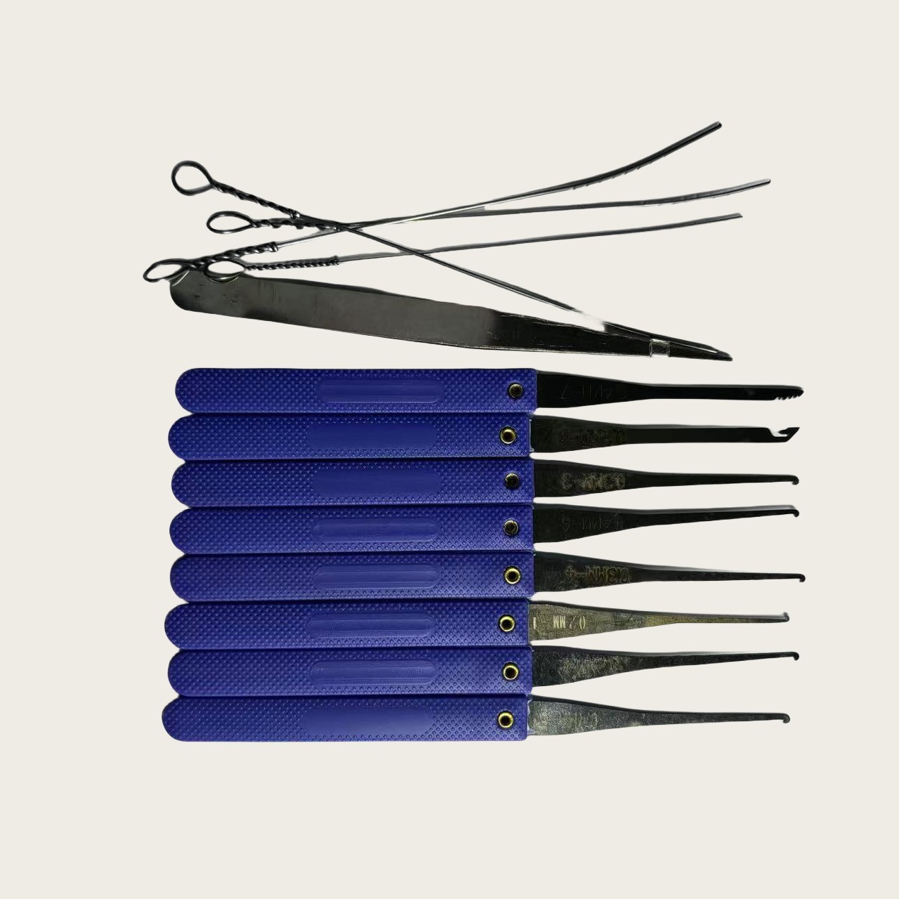 22pcs Locksmith Training Kit Hook Locksmith Tools For House