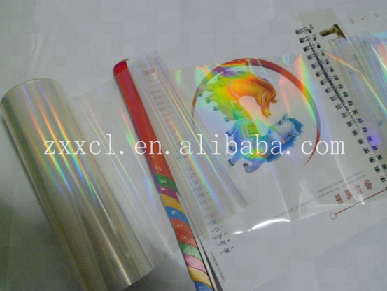 Opaque Vibrant Rainbow Holographic Film Smooth Surface Seat Resistant