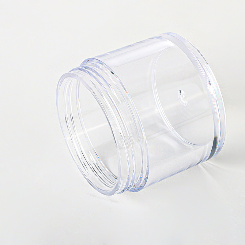 Clear Double Wall Custom 15g 20g 30g 80g Mini Empty Round Shape Bottom Cream Jar