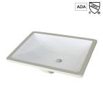Stains Resistant Ada Bathroom Sink 17" Rectangular Undermount Bathroom Sink