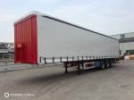 3 Axles Box Body Curtain Side Van Truck Semi Cargo Trailer