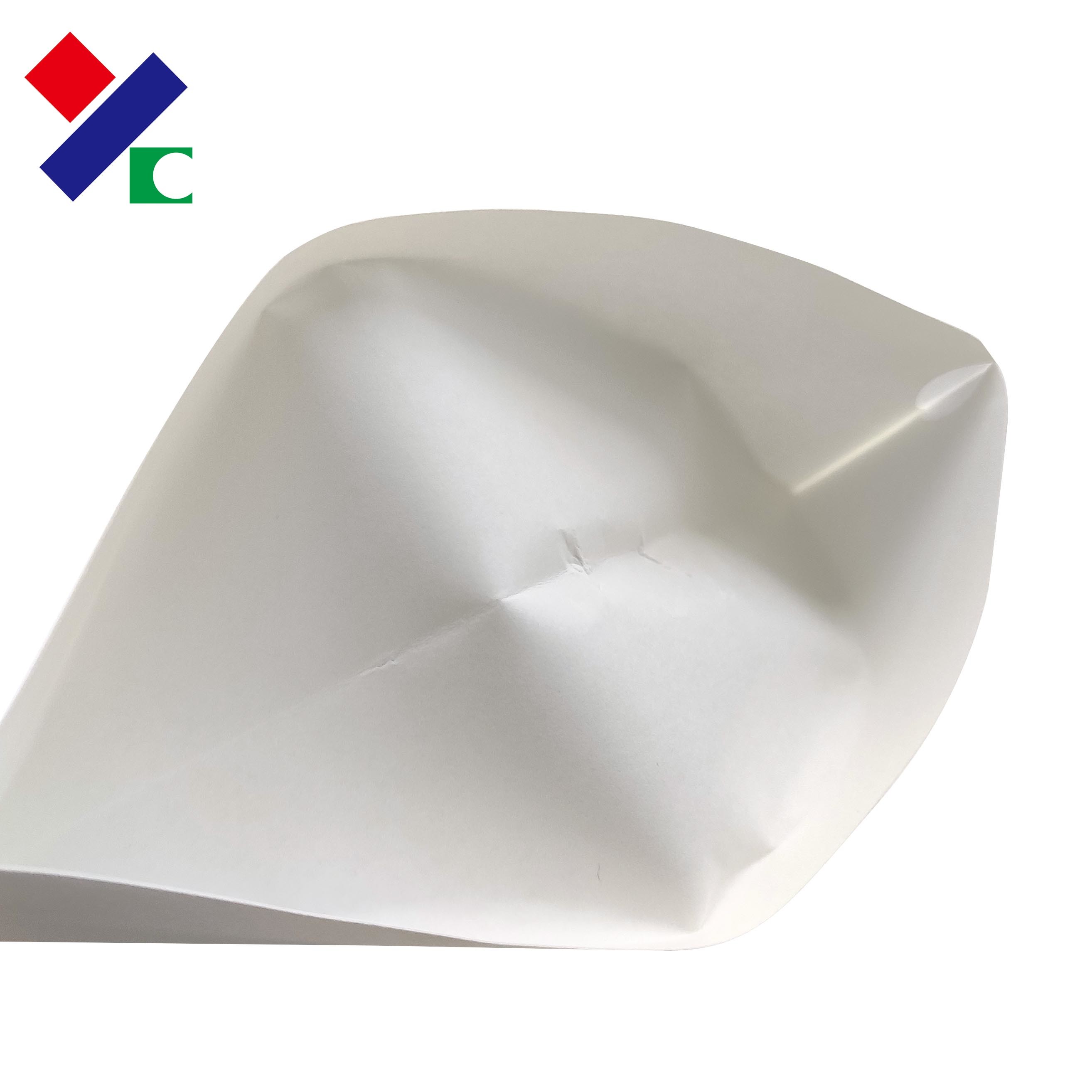 Compostable Biodegradable Packaging Bags White Kraft Stand Up Pouch With Zipper