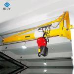 Pillar Slewing Lever Arm Electric Jib Crane 360 Degrees Revolving