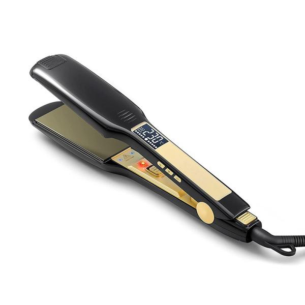 Multiscene Wide Flat Iron Hair Straightener Titanium Digital LCD Display 110